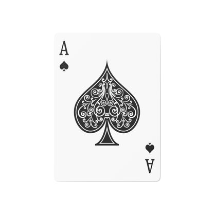 Michigan Upper Peninsula Poker Cards (Iron Ore Grey w/ UP Ukraine Flag Outline)