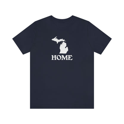 Michigan 'Home' T-Shirt (Woodcut Font) | Unisex Standard Fit