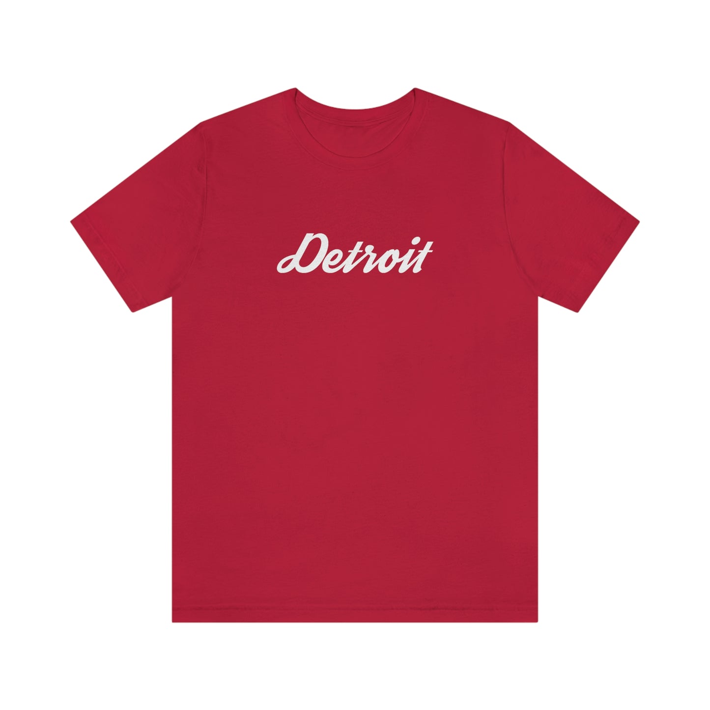 'Detroit' T-Shirt (Retro Script Font) | Unisex Standard Fit