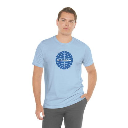 'Michigan' T-Shirt (Retro Airline Parody)  | Unisex Standard Fit