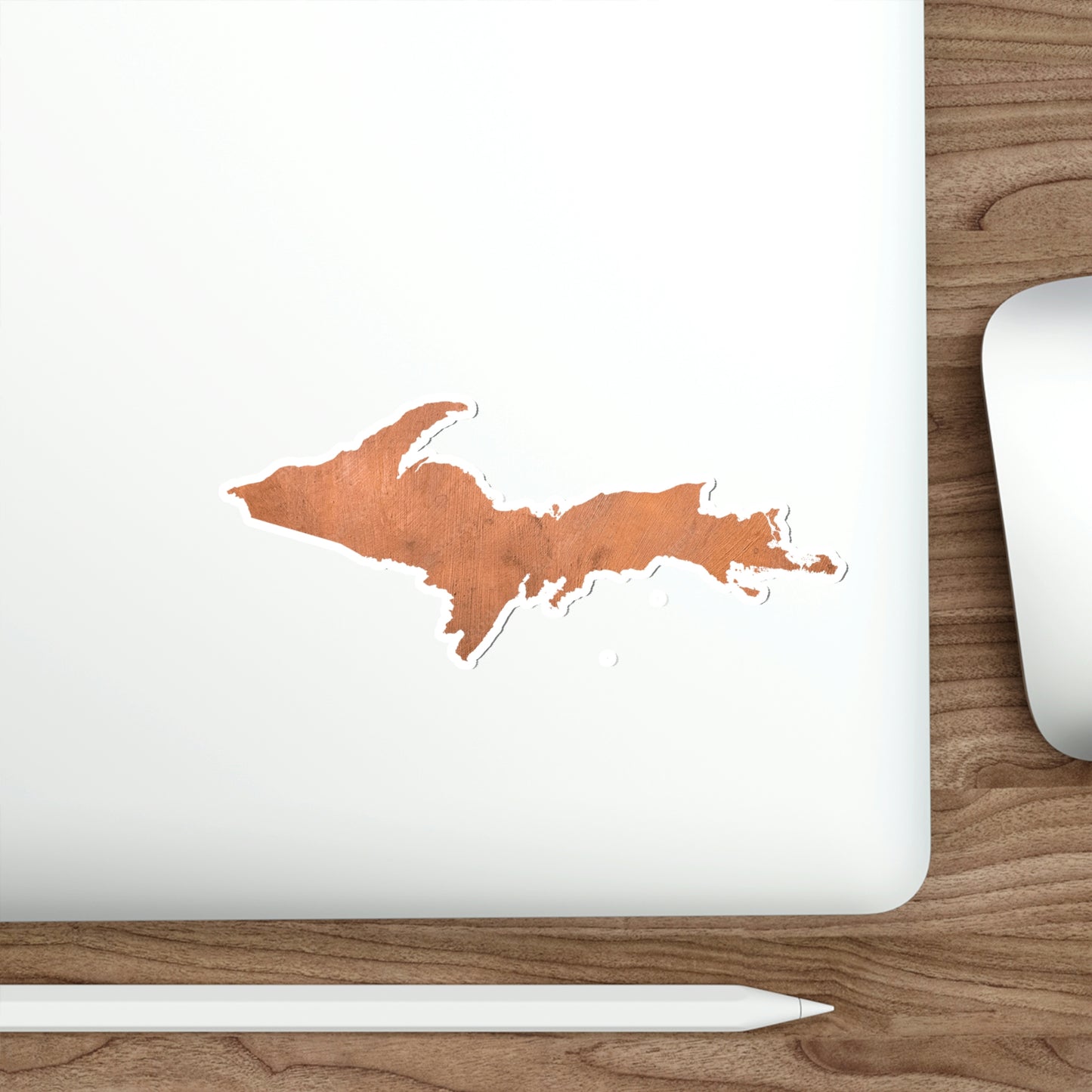 Michigan Upper Peninsula Die Cut Stickers (w/ Copper UP Outline) | Indoor/Outdoor