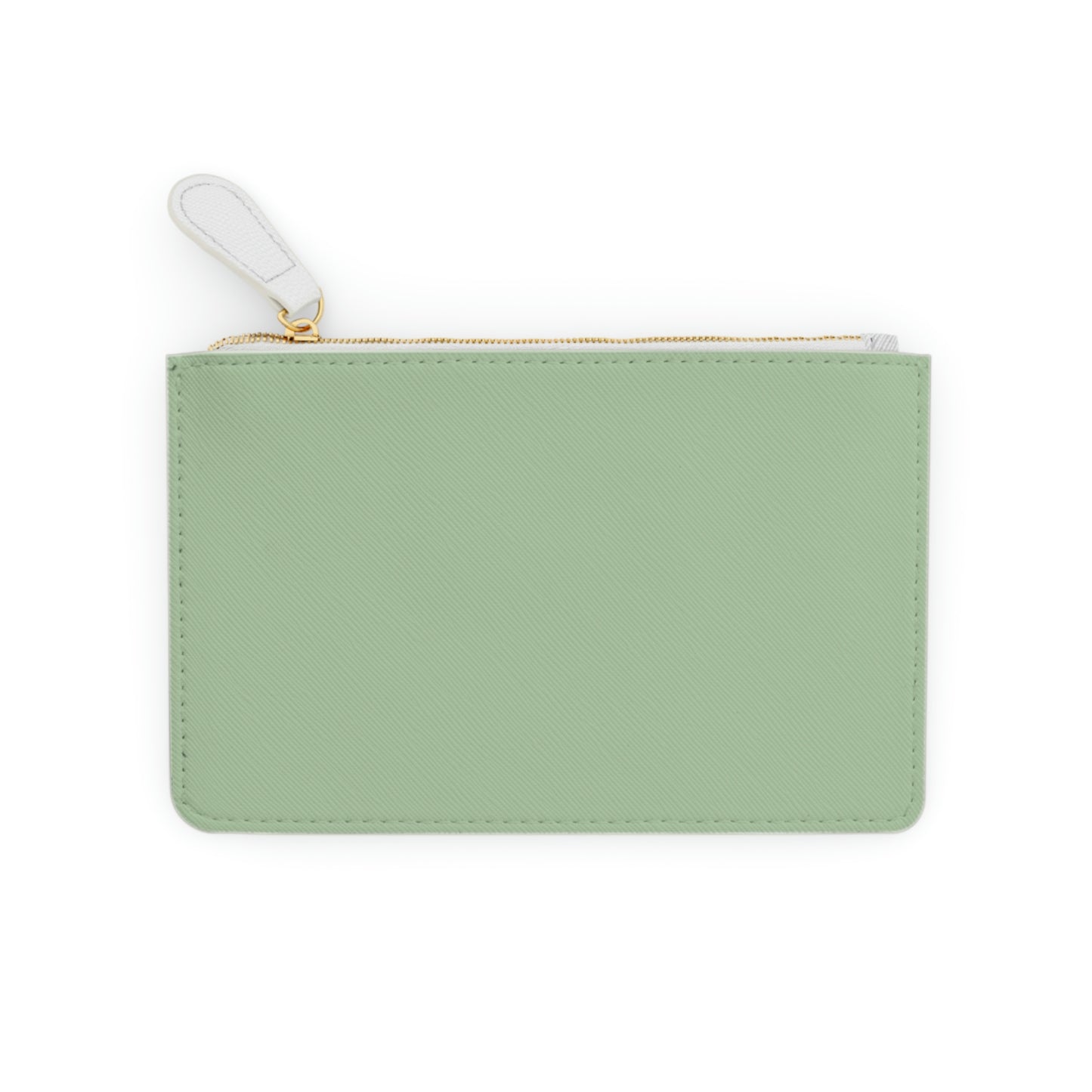 Michigan Upper Peninsula Mini Clutch Bag (Green Tea Color w/ Azure UP Outline)