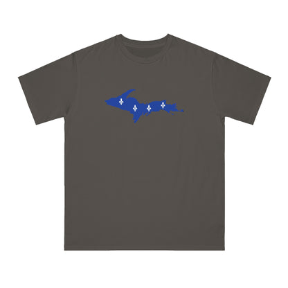 Michigan Upper Peninsula T-Shirt (w/ UP Quebec Flag Outline) | Organic Unisex