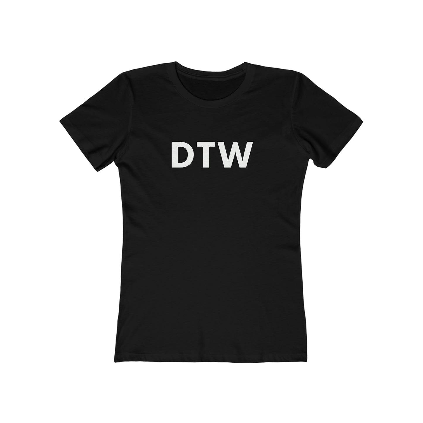 Detroit 'DTW' T-Shirt | Women's Boyfriend Cut