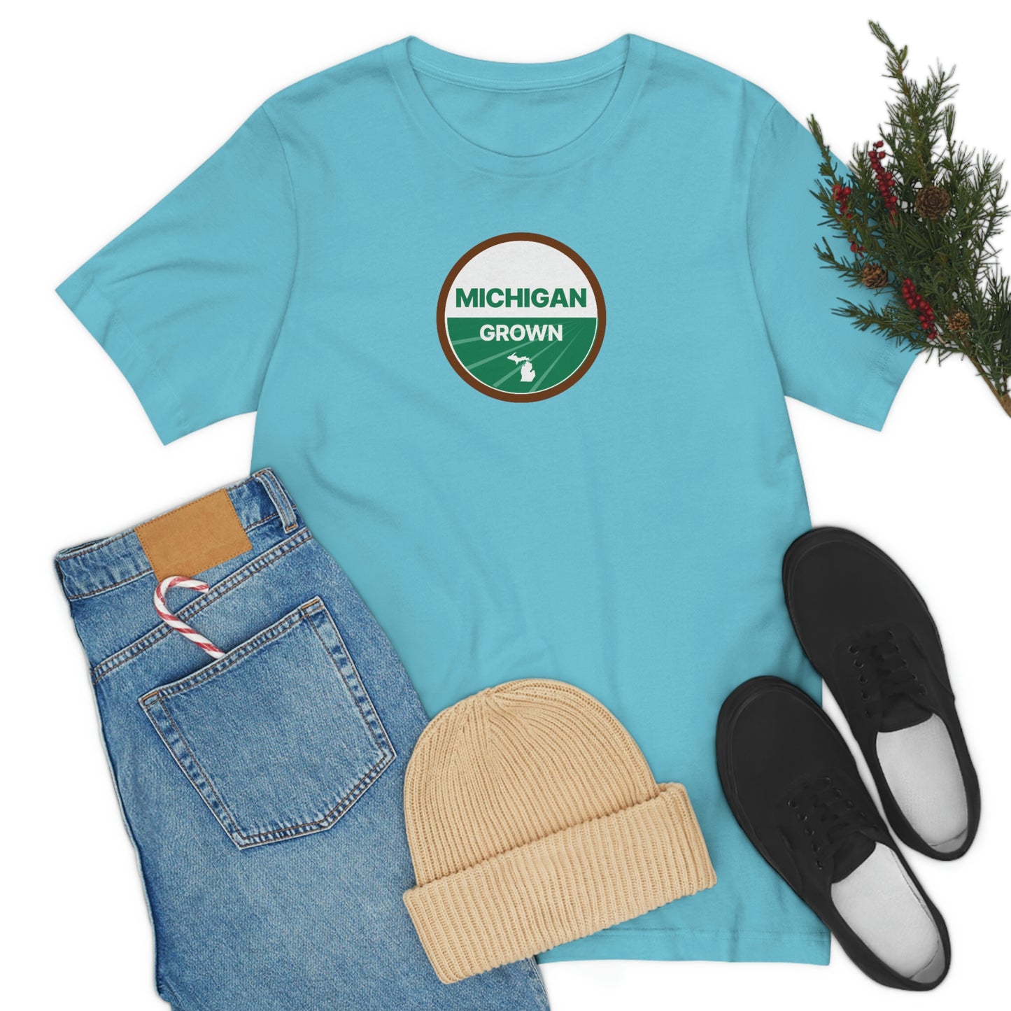 'Michigan Grown' T-Shirt (Agricultural Certification Parody) | Unisex Standard Fit