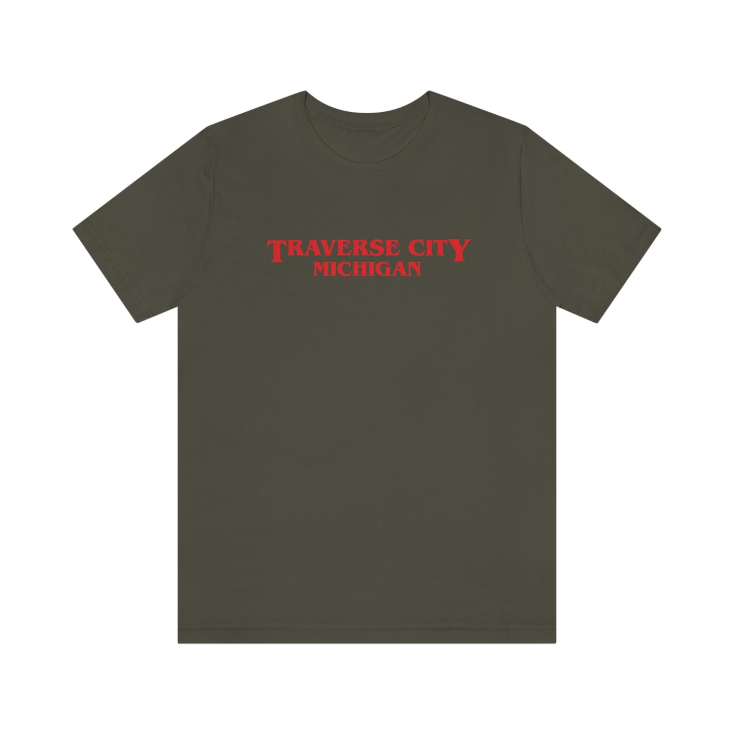 'Traverse City Michigan' ' T-Shirt (1980s Drama Parody) | Unisex Standard Fit