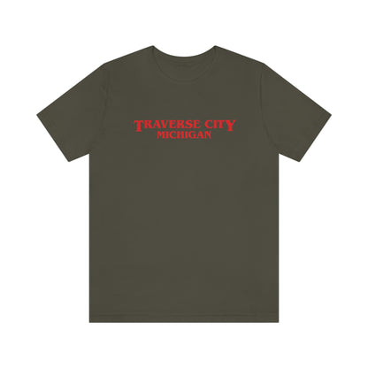 'Traverse City Michigan' ' T-Shirt (1980s Drama Parody) | Unisex Standard Fit