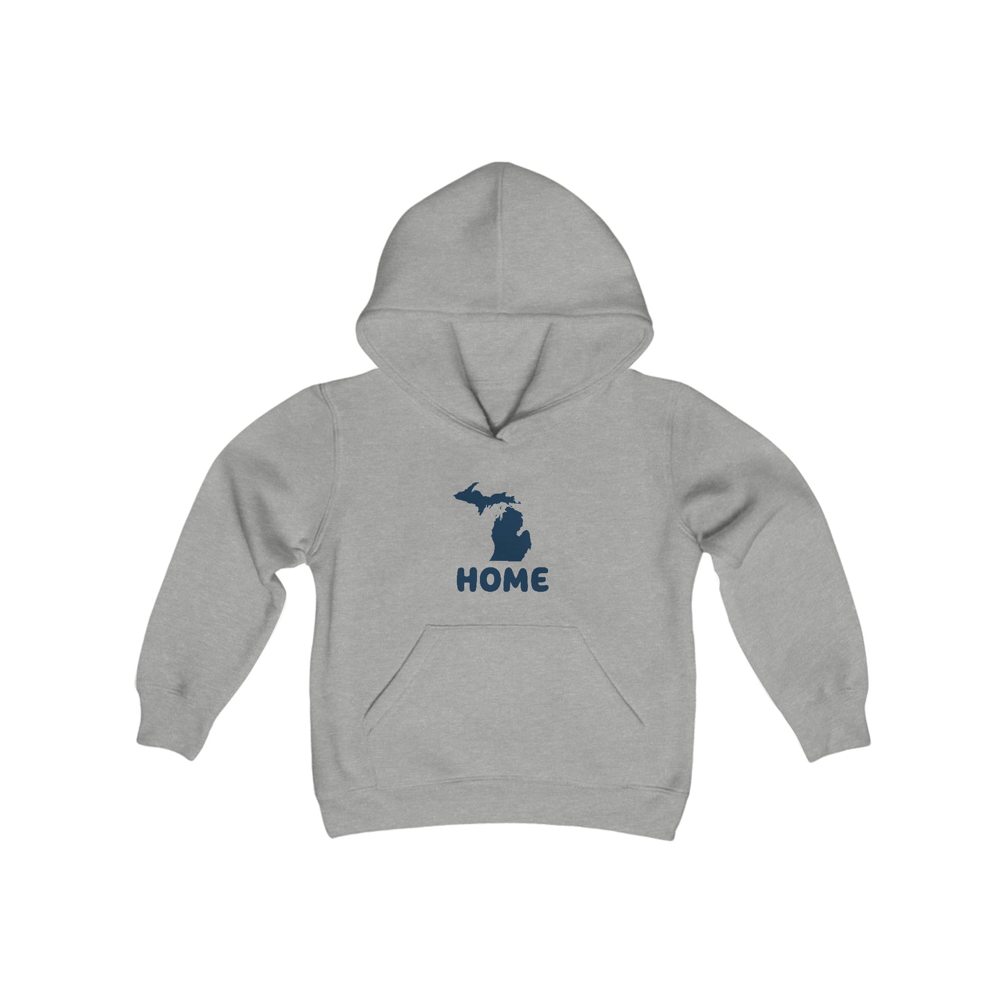 Michigan 'Home' Hoodie (Rounded Children's Font) | Unisex Youth
