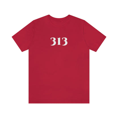 Detroit '313' T-Shirt (Roman Serif Font) | Unisex Standard Fit