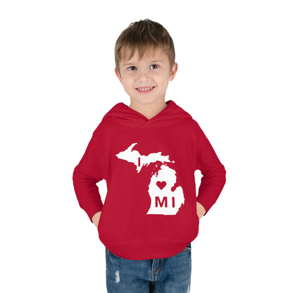 Michigan 'I ♡ MI' Hoodie (w/Full Body Outline| Unisex Toddler