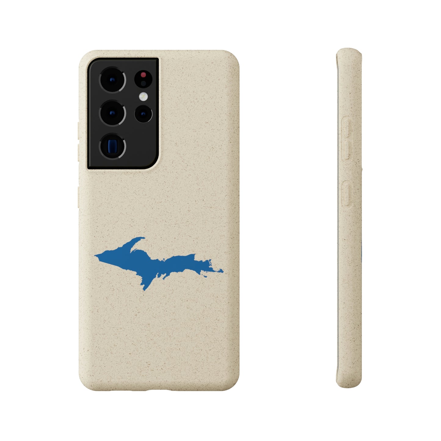 Michigan Upper Peninsula Biodegradable Phone Cases (w/ Azure UP Outline) | Samsung Android