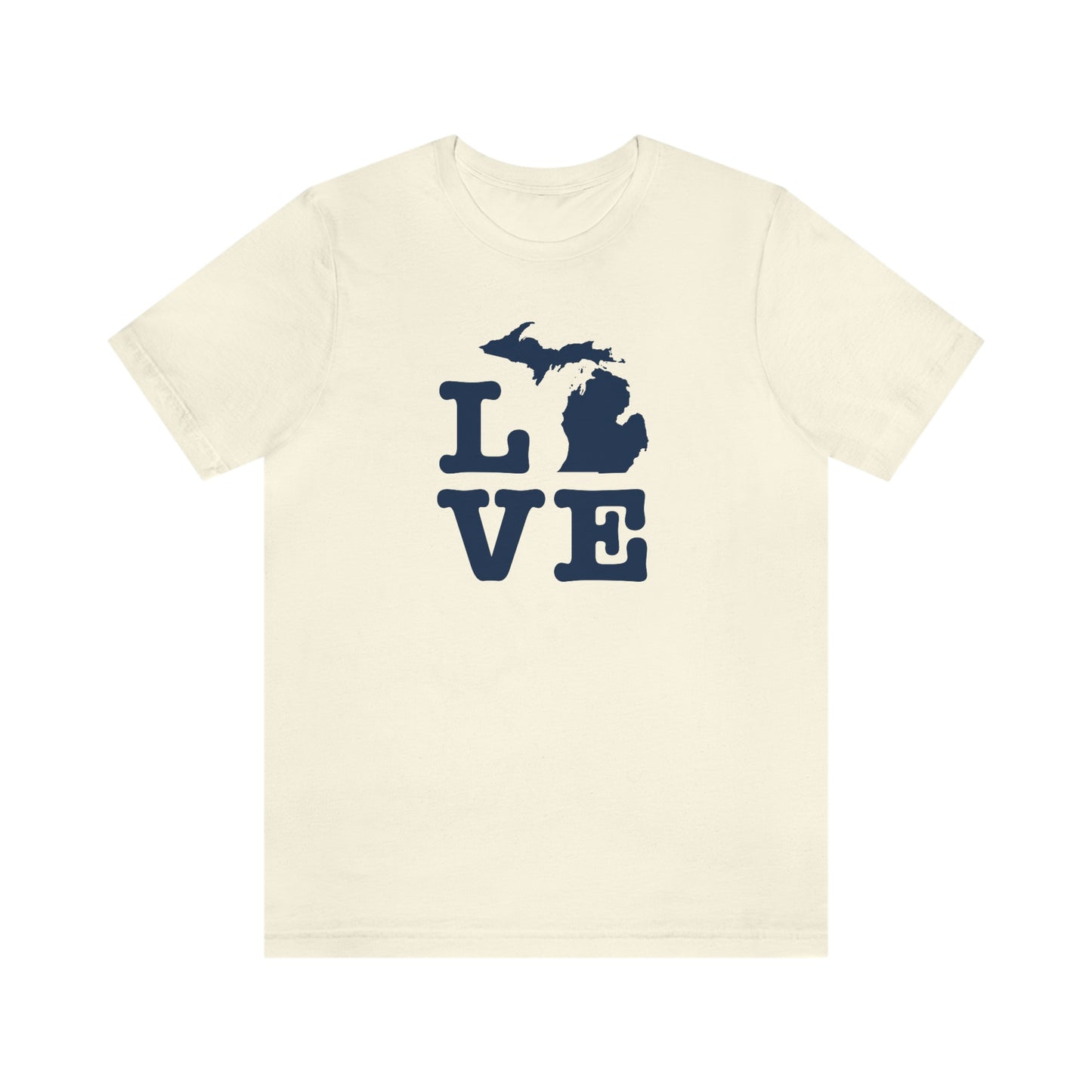 Michigan 'Love' T-Shirt (Typewriter Font) | Unisex Standard Fit