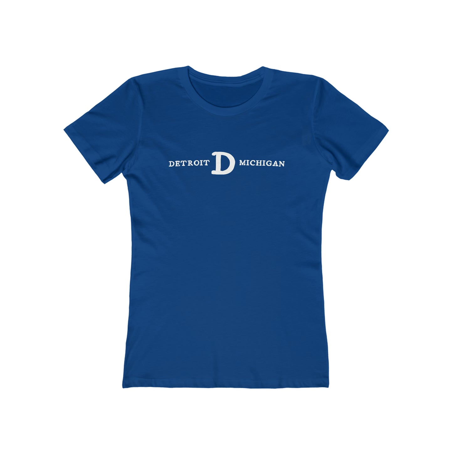 'Detroit Michigan' T-Shirt (Old French Font) | Women's Boyfriend Cut