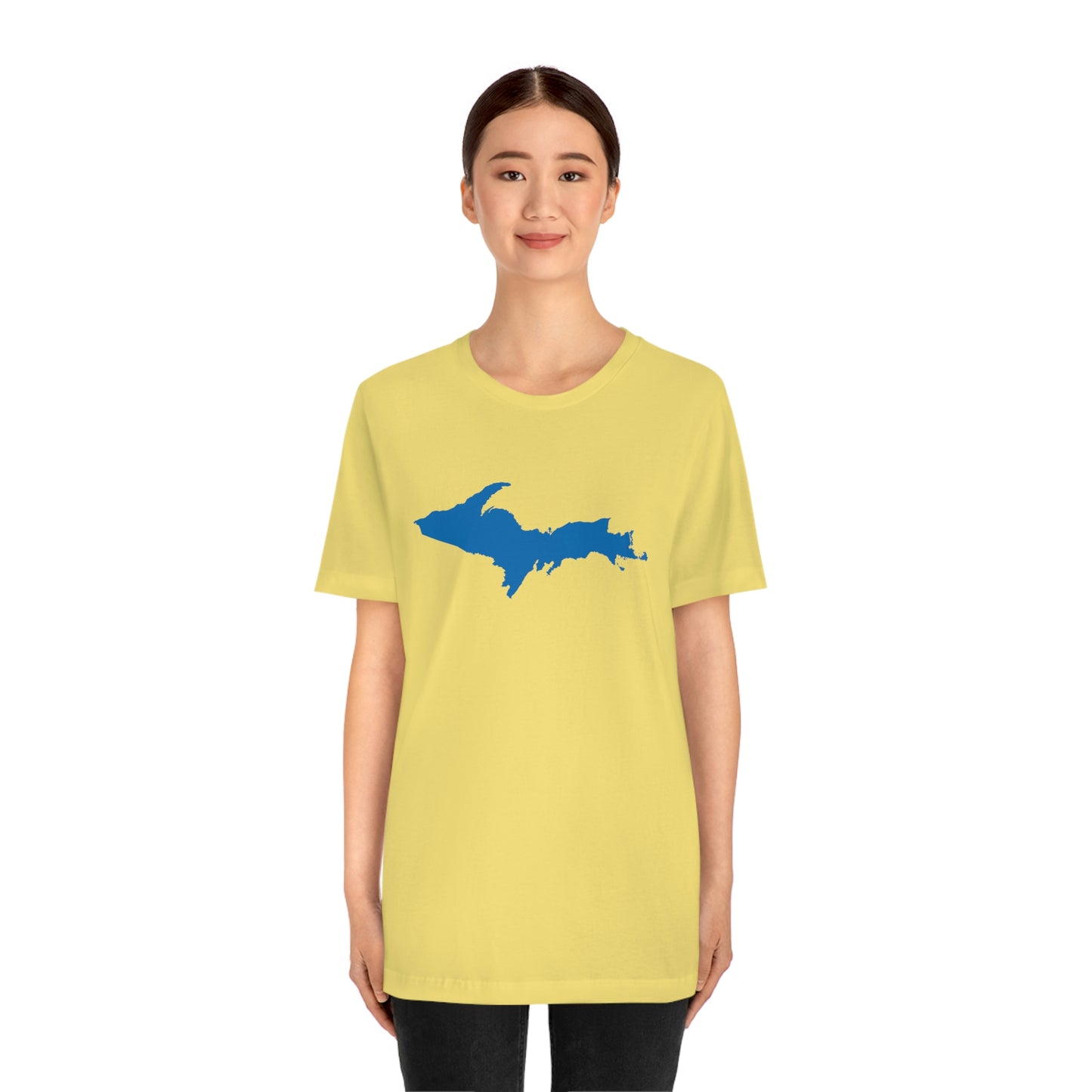 Michigan Upper Peninsula T-Shirt (w/ Azure UP Outline) | Unisex Standard Fit