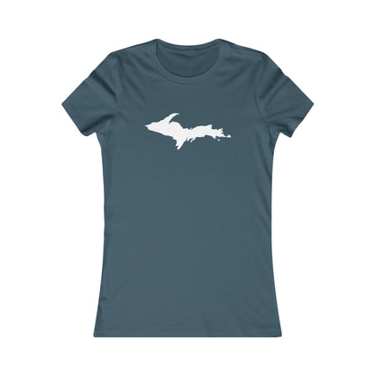 Michigan Upper Peninsula T-Shirt (w/ UP Outline) | Women's Slim Fit