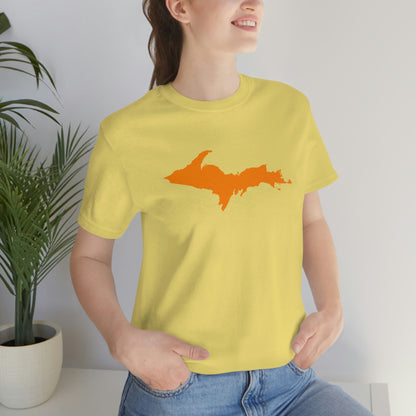 Michigan Upper Peninsula T-Shirt (w/ Orange UP Outline) | Unisex Standard Fit