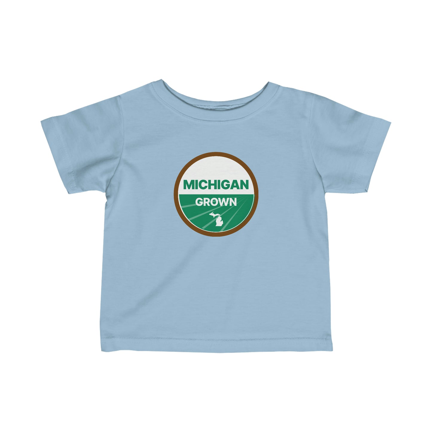 'Michigan Grown' T-Shirt (Agricultural Certification Parody)  |  Infant Short Sleeve