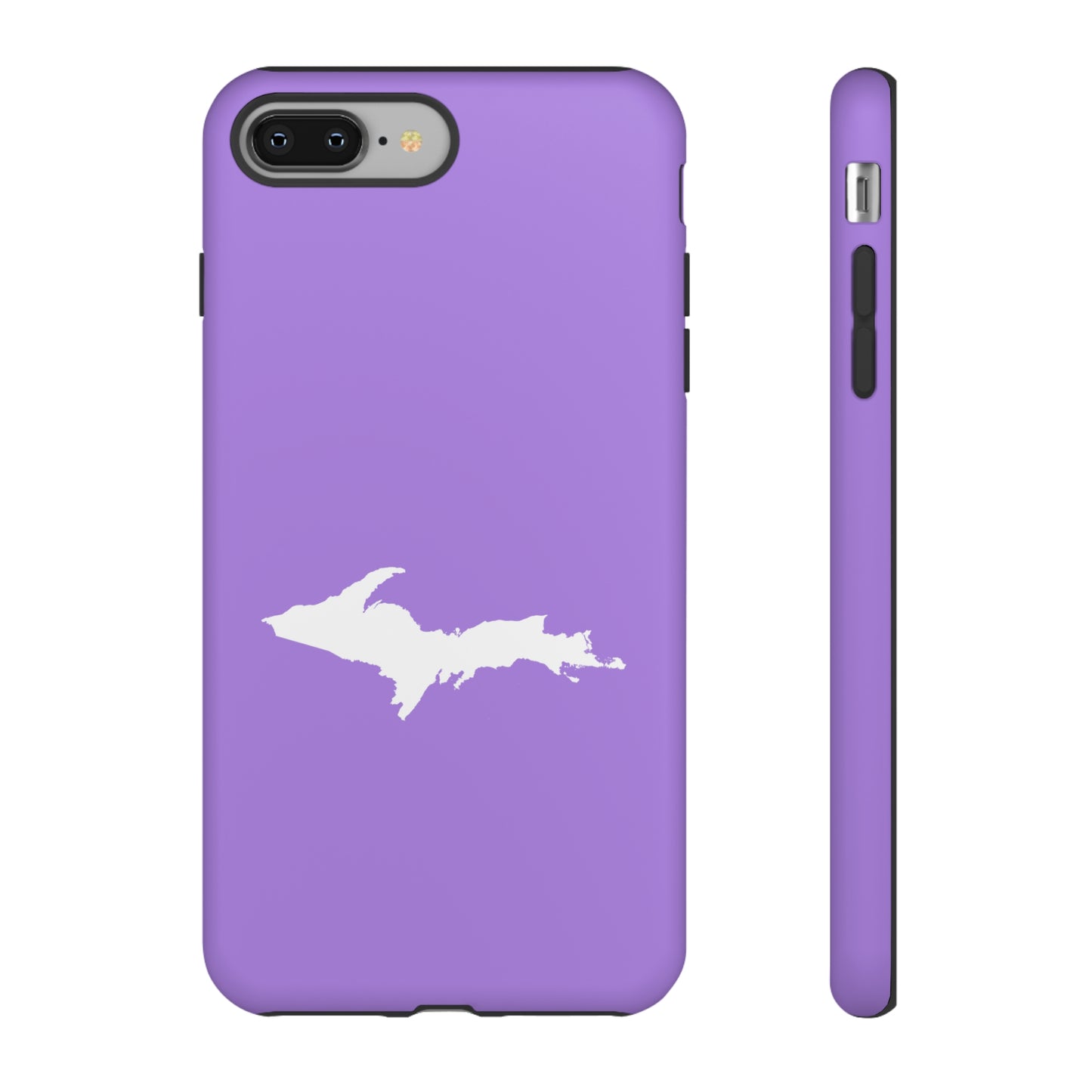 Michigan Upper Peninsula Tough Phone Case (Lavender w/ UP Outline) | Apple iPhone