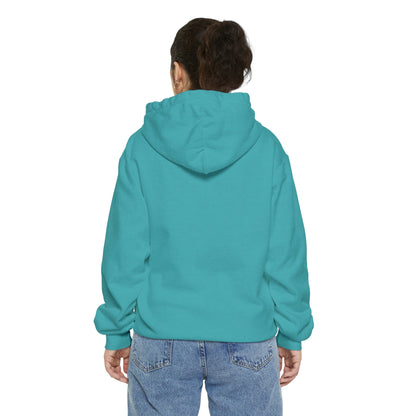 Michigan Upper Peninsula Hoodie (w/ Azure UP Outline) | Unisex Garment-Dyed