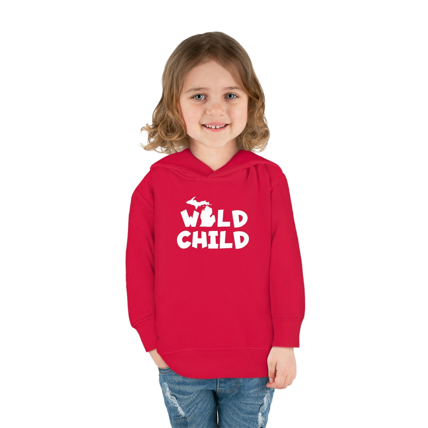 Michigan 'Wild Child' Hoodie (Whimsical Sans Font) | Unisex Toddler