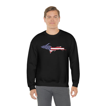 Michigan Upper Peninsula Sweatshirt (w/ UP USA Flag Outline) | Unisex Standard