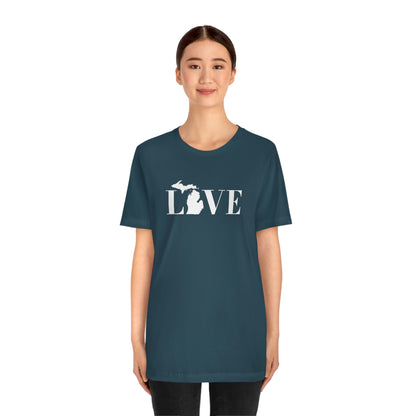 Michigan 'Love' T-Shirt (Didone Font) | Unisex Standard Fit