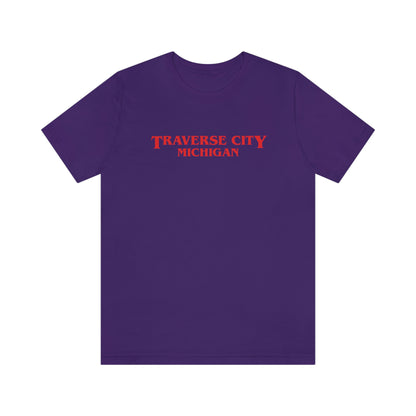 'Traverse City Michigan' ' T-Shirt (1980s Drama Parody) | Unisex Standard Fit