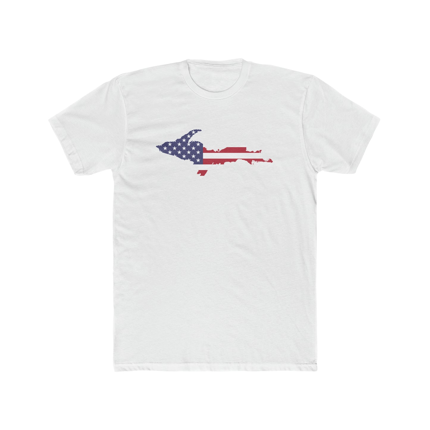 Michigan Upper Peninsula T-Shirt (w/ UP USA Flag Outline) | Men's Fitted