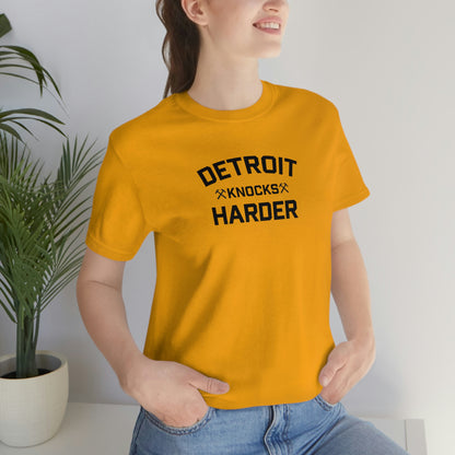 'Detroit Knocks Harder' T-Shirt | Unisex Standard Fit