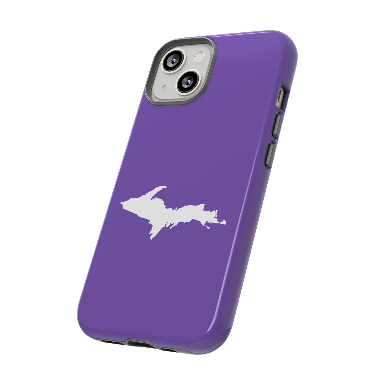 Michigan Upper Peninsula Tough Phone Case (Lake Iris w/ UP Outline) | Apple iPhone