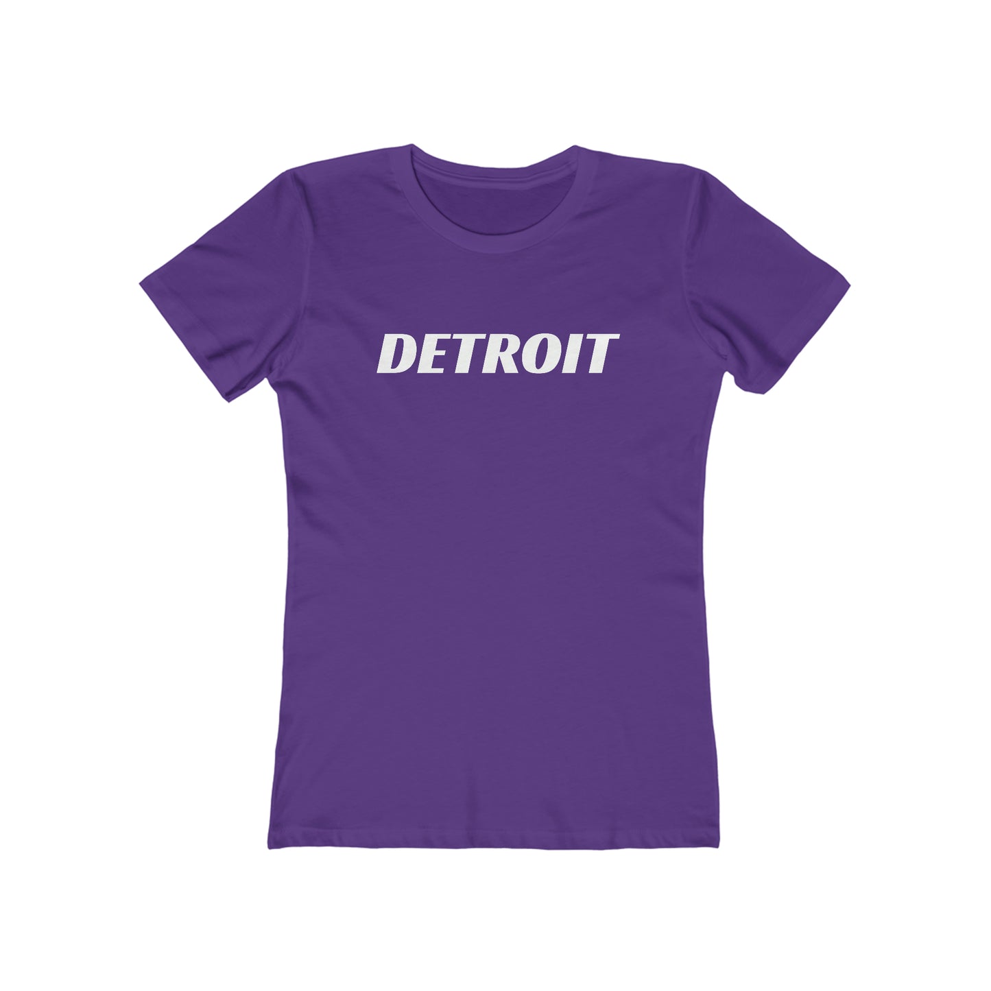 'Detroit' T-Shirt (Racing Font) | Women's Boyfriend Cut