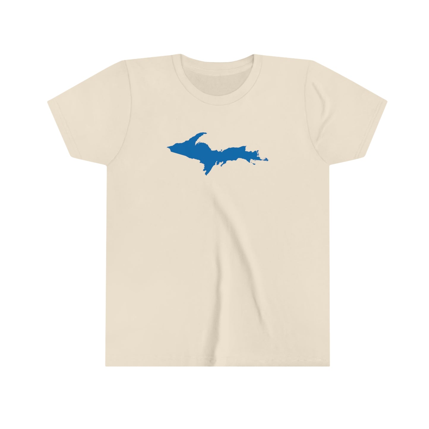 Michigan Upper Peninsula T-Shirt (w/ Azure UP Outline) | Youth Short Sleeve