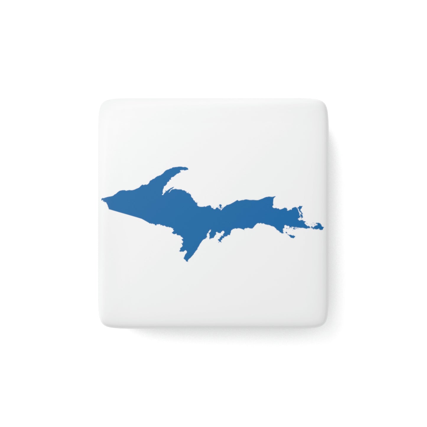 Michigan Upper Peninsula Porcelain Magnet (w/ Azure UP Outline)