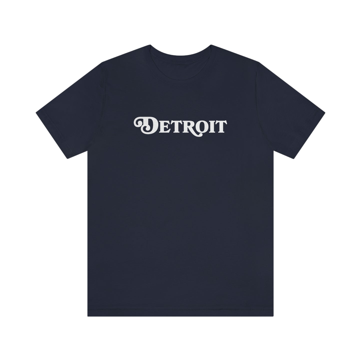 'Detroit' T-Shirt (Sloped Roman Font) | Unisex Standard Fit