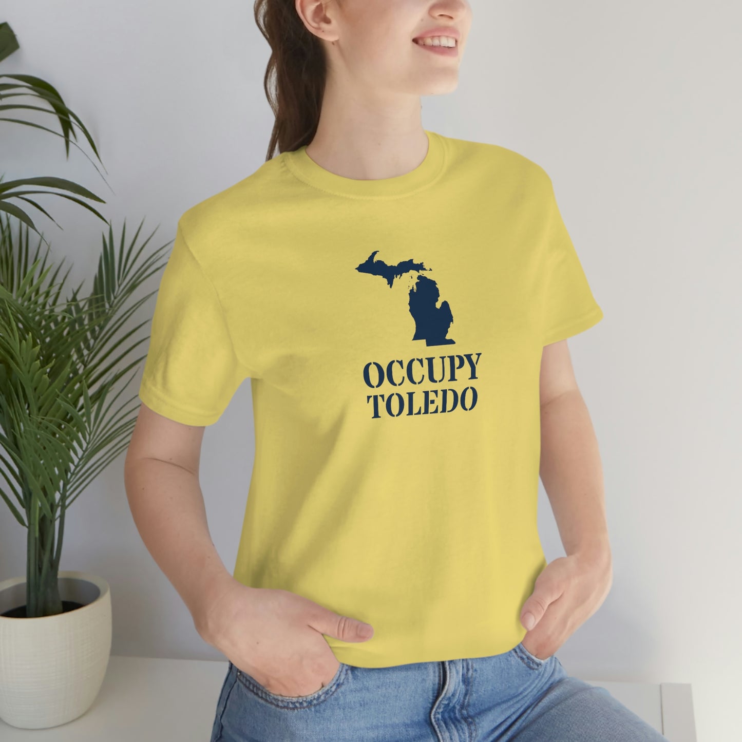 'Occupy Toledo' T-Shirt (w/ Corrected Michigan Outline) | Unisex Standard Fit