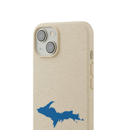 Michigan Upper Peninsula Biodegradable Phone Cases (w/ Azure UP Outline) | Apple iPhone