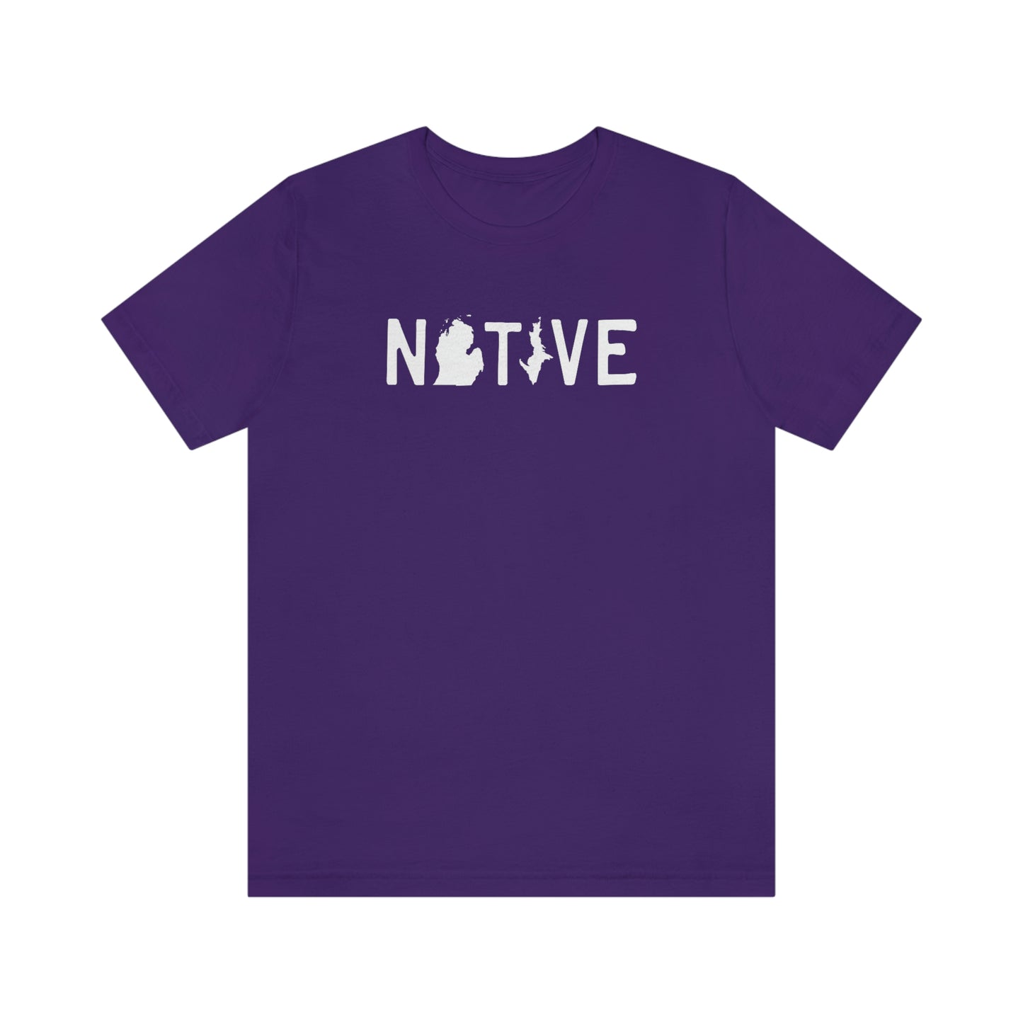 Michigan 'Native' T-Shirt (Licence Plate Font) | Unisex Standard Fit