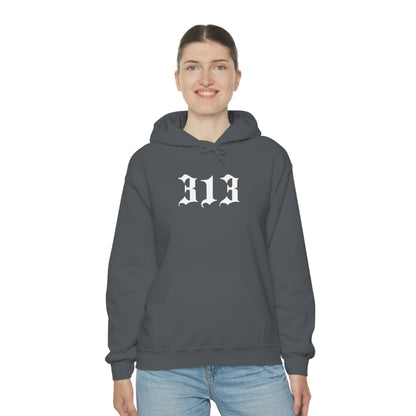 Detroit '313' Hoodie (Old English Font) | Unisex Standard