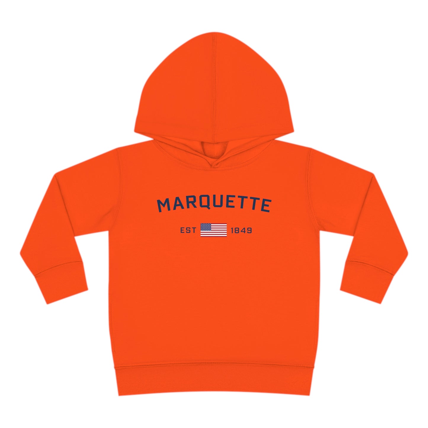 'Marquette EST 1849' Hoodie (w/USA Flag Outline) | Unisex Toddler