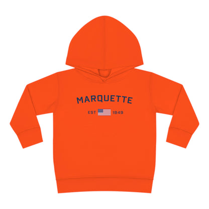 'Marquette EST 1849' Hoodie (w/USA Flag Outline) | Unisex Toddler