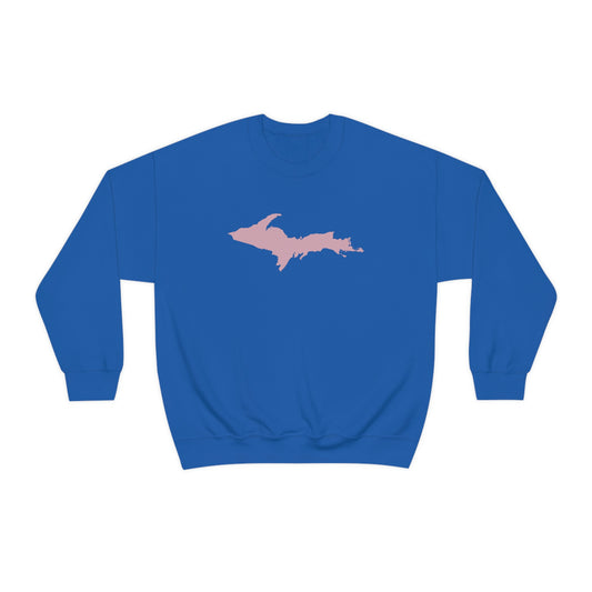 Michigan Upper Peninsula Sweatshirt (w/ Pink UP Outline) | Unisex Standard