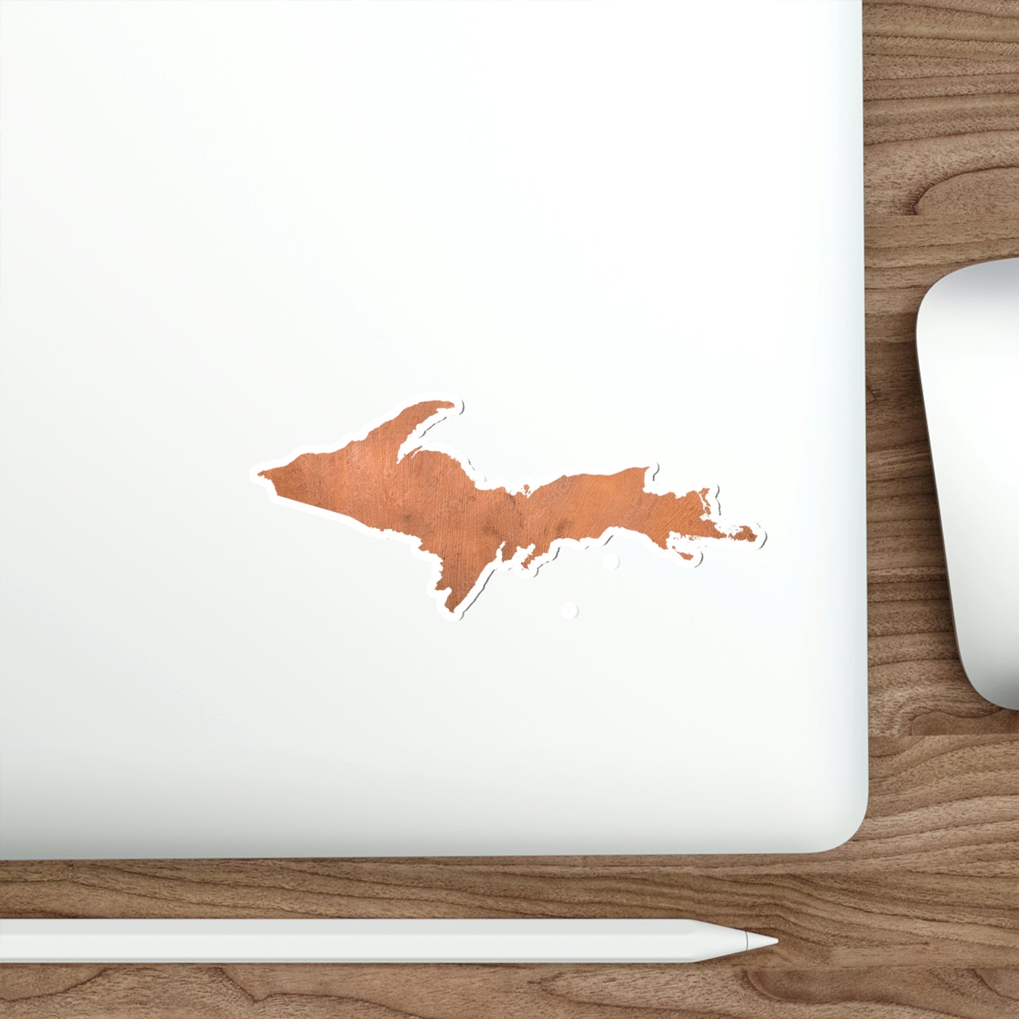 Michigan Upper Peninsula Die Cut Stickers (w/ Copper UP Outline) | Indoor/Outdoor