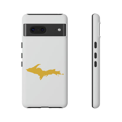 Michigan Upper Peninsula Tough Phone Case (w/ Gold UP Outline) | Samsung & Pixel Android