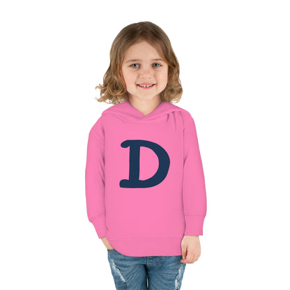 Detroit 'Old French D' Hoodie (White/Navy Full Body Outline) | Unisex Toddler