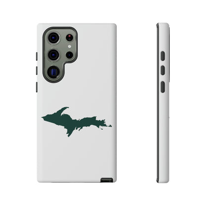 Michigan Upper Peninsula Tough Phone Case (w/ Green UP Outline) | Samsung & Pixel Android