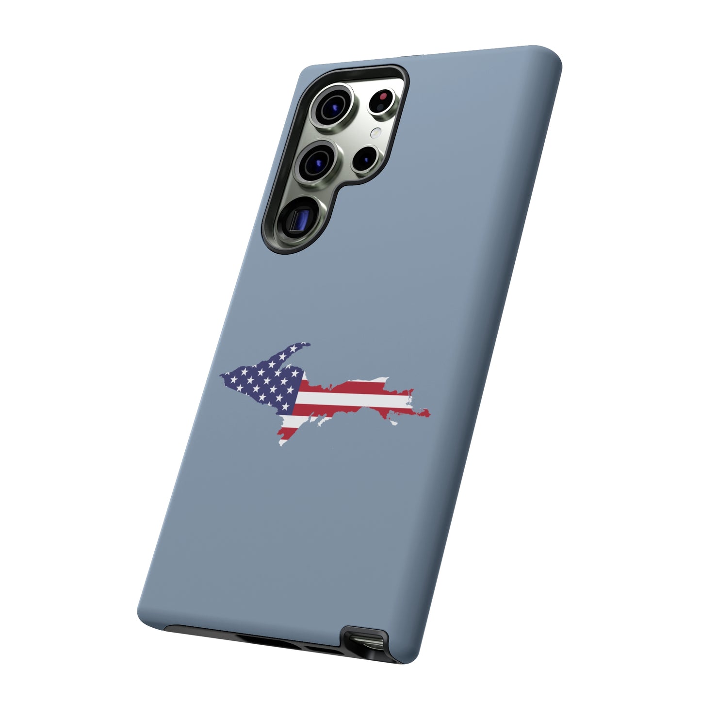 Michigan Upper Peninsula Tough Phone Case (B-24 Liberator w/ UP USA Flag Outline) | Samsung & Pixel Android