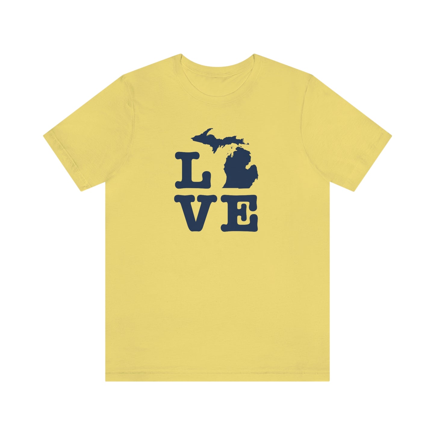 Michigan 'Love' T-Shirt (Typewriter Font) | Unisex Standard Fit