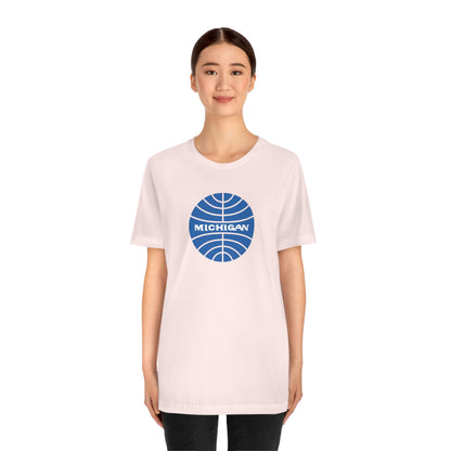 'Michigan' T-Shirt (Retro Airline Parody)  | Unisex Standard Fit