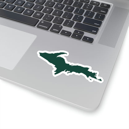 Michigan Upper Peninsula Kiss-Cut Sticker (w/ Green UP Outline)