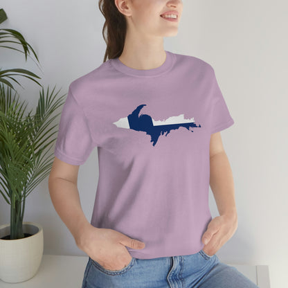 Michigan Upper Peninsula T-Shirt (w/ UP Finland Flag Outline) | Unisex Standard Fit